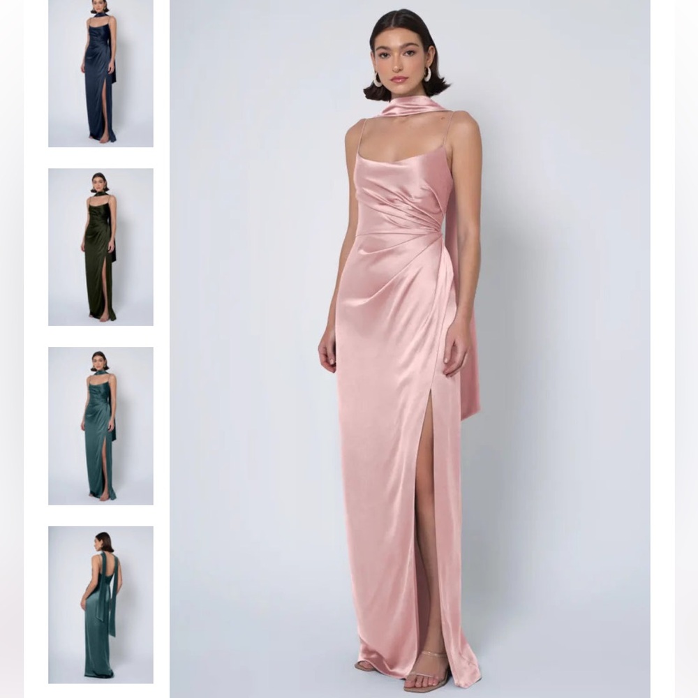 Jenny Yoo Powder Pink Bridesmaid Dress Wren